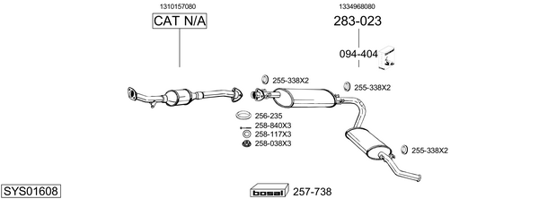 BOSAL 200-397: Lõppsummuti