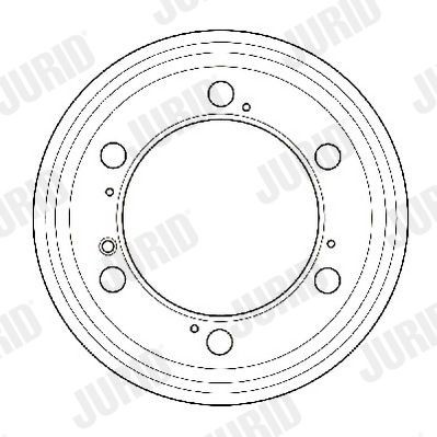 JURID 329134J: Tambur frana 270mm