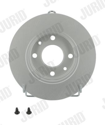 JURID 561235JC Bremsscheibe Ø: 238mm, voll, Ø: 238mm, beschichtet, mit Schrauben