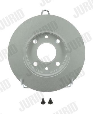 JURID 561257JC: Bromsskiva Ø: 238mm, full, Ø: 238mm, belagd, med skruvar