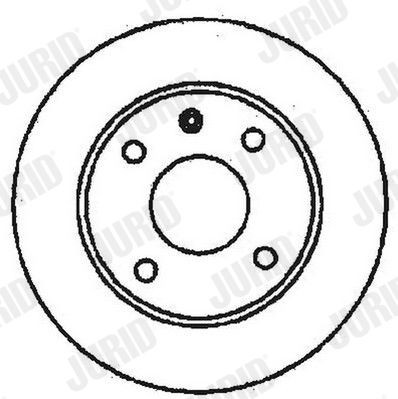 JURID 561355J: Piduriketas Ø: 214mm, täis, Ø: 214mm, õlitatud, ilma kruvideta