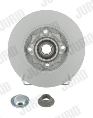 JURID 562450JC: Piduriketas Ø: 249mm, täis, Ø: 249mm, koos lisadega, kaetud, koos ABS-andurirõngaga, koos rattalaagriga