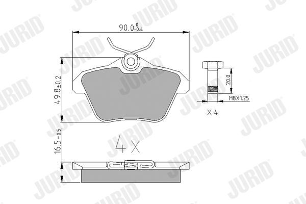 JURID 571908J: Piduriklotsid ilma lisavarustuseta
