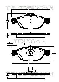 TRISCAN 8110 15039: Piduriklotsid