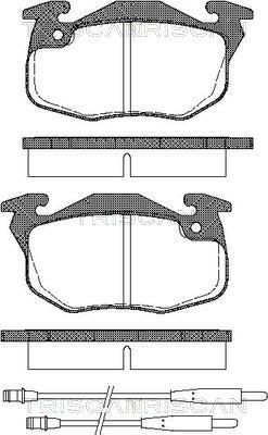 TRISCAN 8120 38110: Piduriketas Ø: 224mm, täis, Ø: 224mm