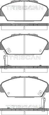 TRISCAN 8120 70101: Bremseskive Ø: 252mm, fuldstændigt, Ø: 252mm