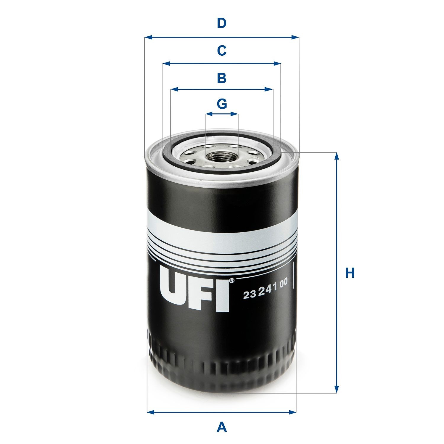 UFI 23.241.00: Ölfilter mit einem Rücklaufsperrventil