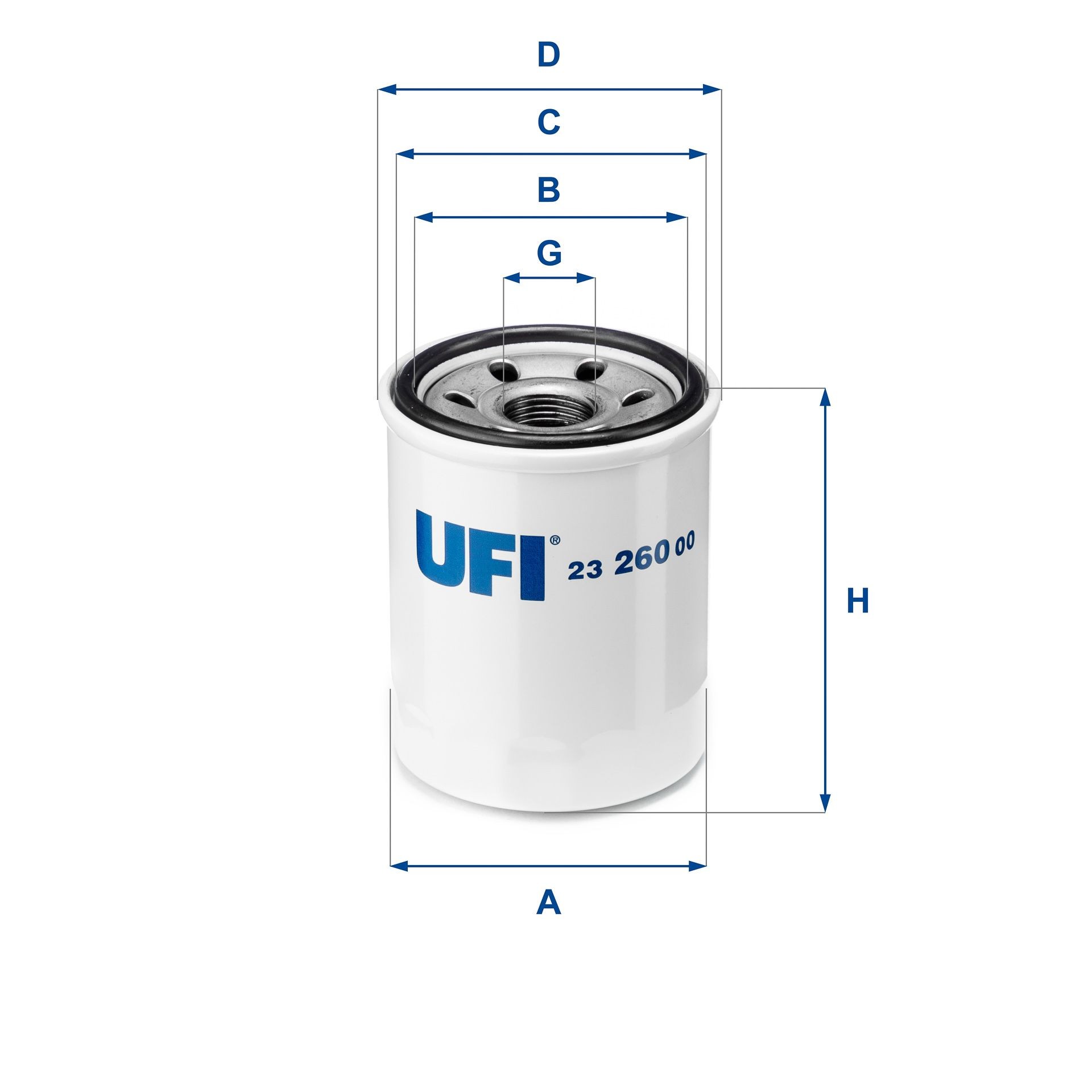 UFI 23.260.00 Ölfilter mit zwei Rücklaufsperrventilen