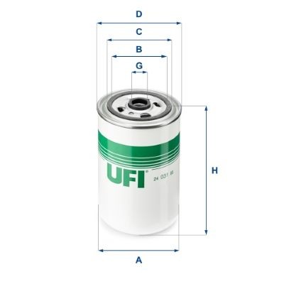 UFI 24.031.00: Filtr paliwa