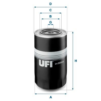 UFI 24.308.00: Polttoainesuodatin