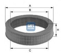UFI 27.156.00: Luchtfilter