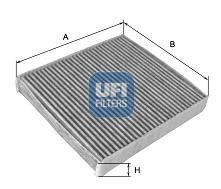 UFI 54.105.00: Filtrs, Salona telpas gaiss Aktivētās ogles filtrs