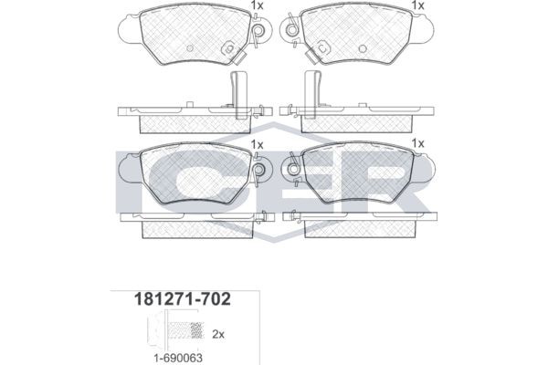 ICER 181271-702: Piduriklotsid