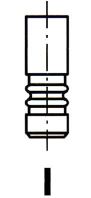 IPSA VL135600: Indsugningsventil Forkromet ventilstav