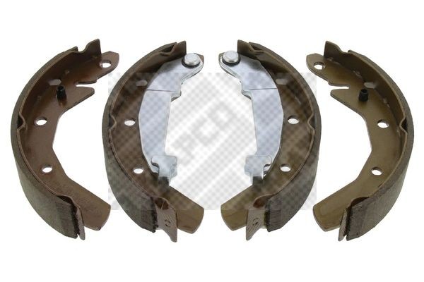 MAPCO 8848: Kit ganasce freni Assale posteriore, 180mm