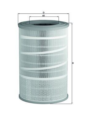 MAHLE ORIGINAL LX 2068: Filtro aria