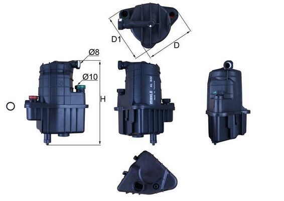 MAHLE ORIGINAL KL 832D: Degvielas filtrs