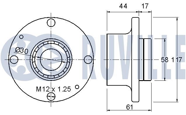 RUVILLE 5576671: Kit cinghia di distribuzione N° denti 1: 141