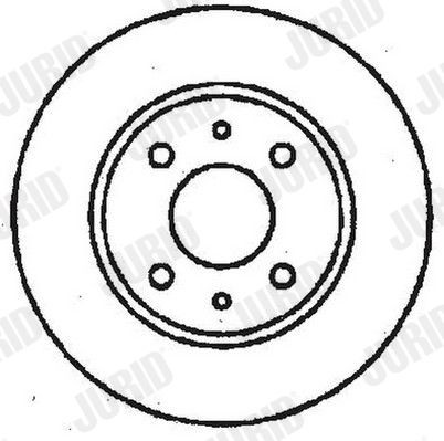 JURID 561120J: Piduriketas Ø: 227mm, täis, Ø: 227mm, õlitatud, ilma kruvideta