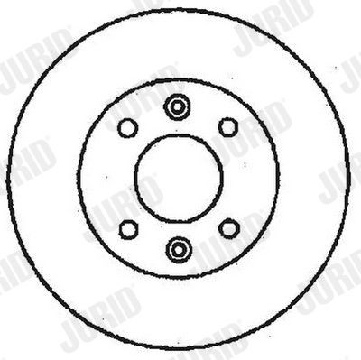 JURID 561248J: Disco de freno Ø: 236mm, ventilado, Ø: 236mm, aceitado, con tornillos