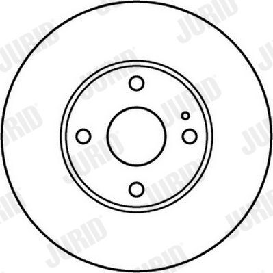 JURID 562220J: Bremseskive Ø: 292mm, ventileret, Ø: 292mm, olieret, med skruer