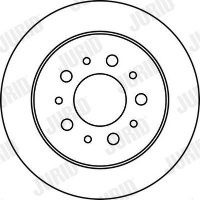 JURID 562215J: Bremseskive Ø: 280mm, fuldstændigt, Ø: 280mm, olieret, uden skruer