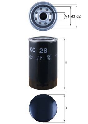 KNECHT KC 28: Degvielas filtrs