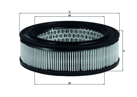 KNECHT LX 278: Oro filtras