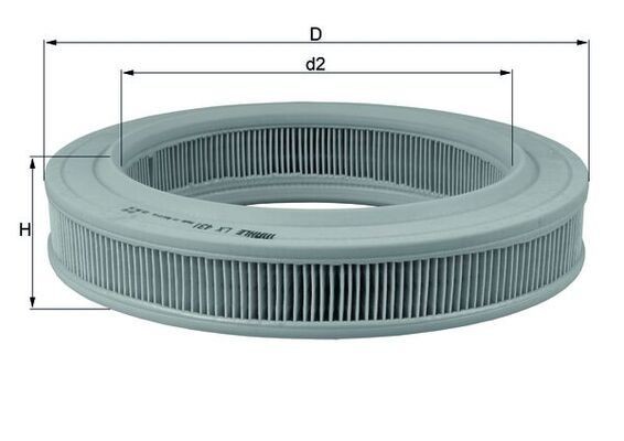 KNECHT LX 431: Gaisa filtrs