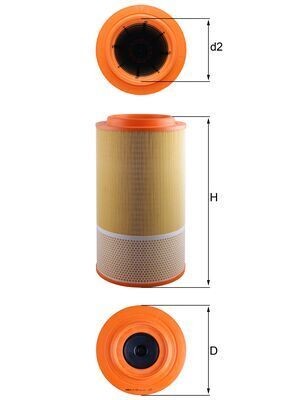 KNECHT LX 1024: Filtro aria