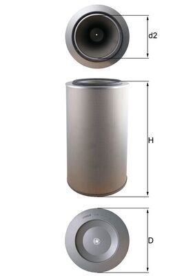KNECHT LX 1255: Luftfilter