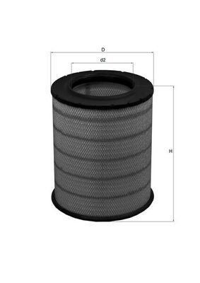 KNECHT LX 1281: Gaisa filtrs