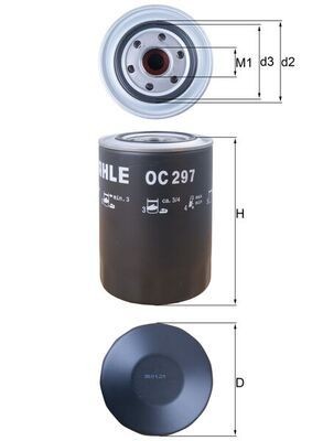 KNECHT OC 297: Eļļas filtrs
