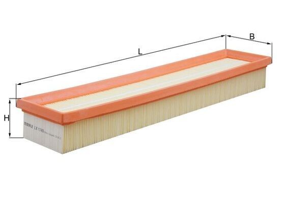 KNECHT LX 1745: Gaisa filtrs