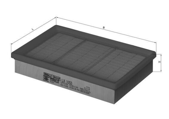 KNECHT LX 1053: Gaisa filtrs