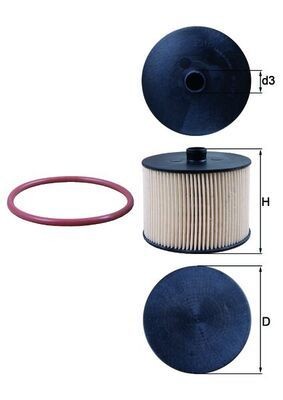 KNECHT KX 201D: Kütusefilter