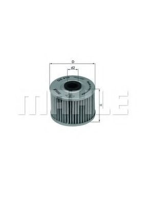 KNECHT OX 410: Eļļas filtrs