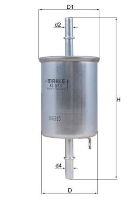 KNECHT KL 573 Kraftstofffilter