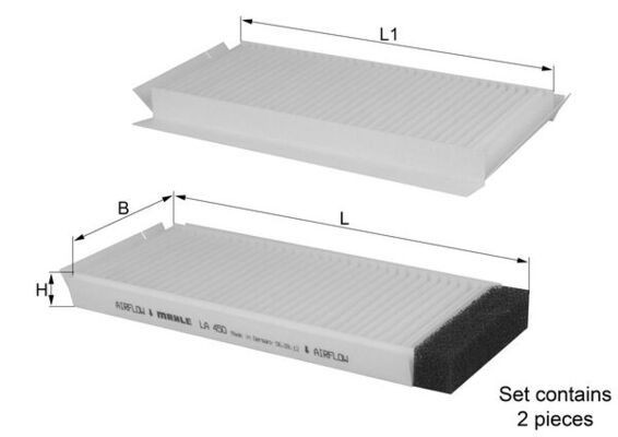 KNECHT LA 450/S: Filtrs, Salona telpas gaiss Daļiņu filtrs