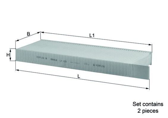 KNECHT LA 428/S Innenraumfilter Partikelfilter