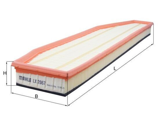 KNECHT LX 2067: Gaisa filtrs