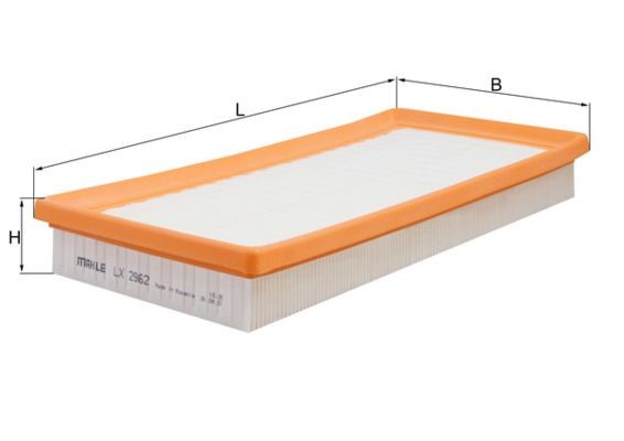 KNECHT LX 2962: Gaisa filtrs