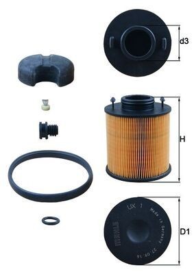 KNECHT UX 1D: Filtro urea