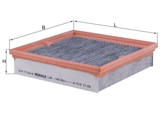KNECHT LAK 148 Innenraumfilter Aktivkohlefilter