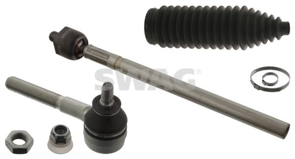 SWAG 62 93 9032: Biellette de direction Essieu avant droit, avec colliers, avec machon