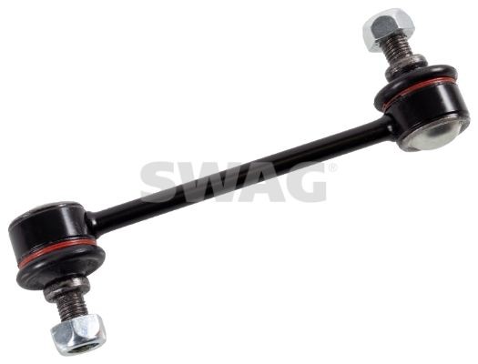 SWAG 81 92 7286: Brat / bieleta suspensie, stabilizator Axa spate stanga, Axa spate dreapta, 140mm, Otel, cu piulițe