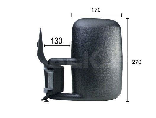 ALKAR 9201966: Εξωτερικός καθρέπτης αριστερά, χειροκίνητο
