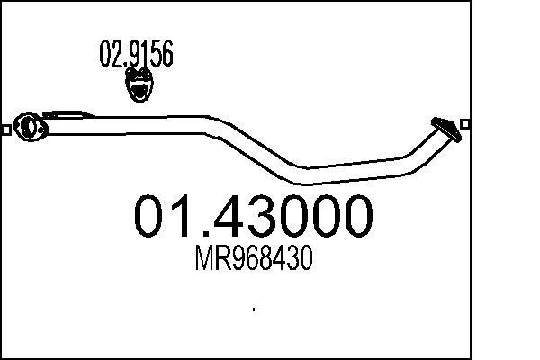 MTS 01.43000: Udstødningsrør