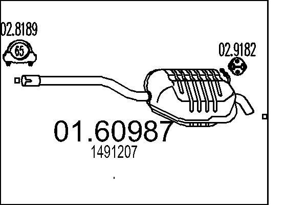 MTS 01.60987: Lõppsummuti 1100mm