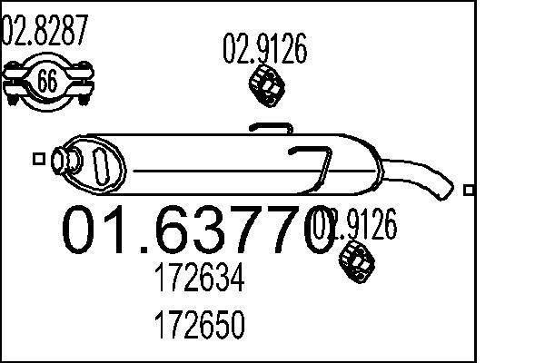MTS 01.63770: Lõppsummuti 730mm